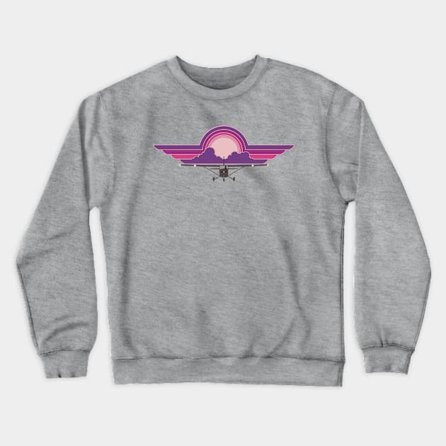 Cessna Sunset Crewneck Sweatshirt by Kassi Skye